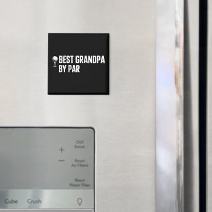 Bästa farfar genom Par Golfpresent Humor Sarcasm R Magnet