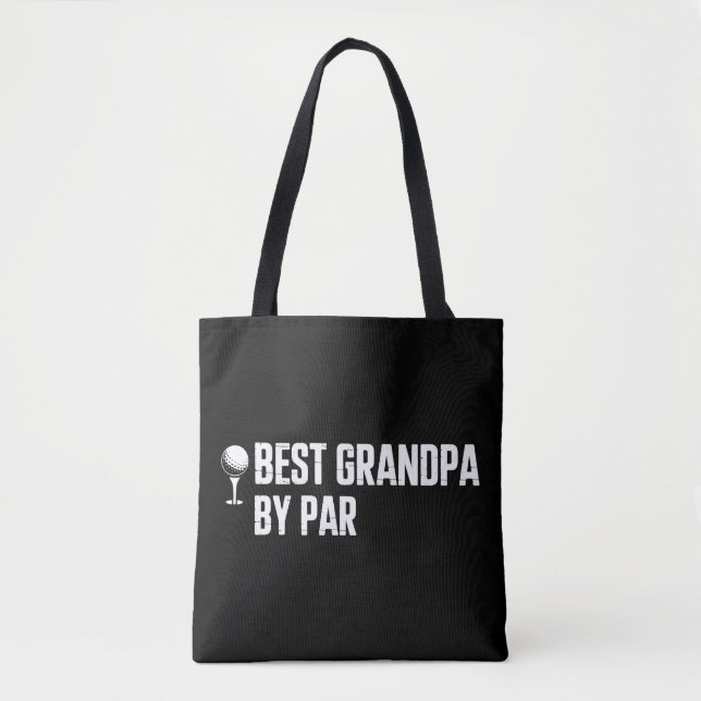 Bästa farfar genom par golfpresent humor sarkasm r tygkasse (Framsida)
