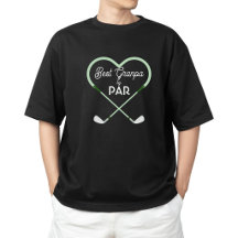 Bästa farfar genom par kärleksformad golf tema