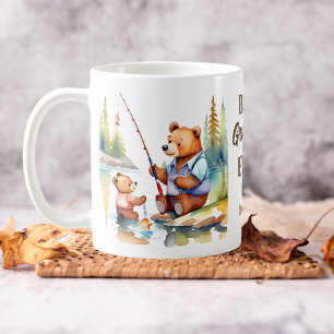Bästa farfar ger aldrig söt nalle kaffemugg