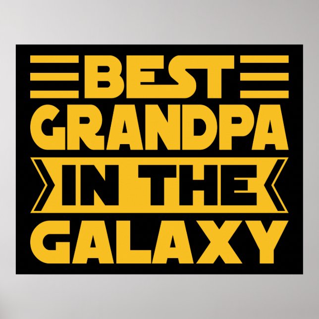 Bästa farfar i Galaxy Poster (Framsidan)
