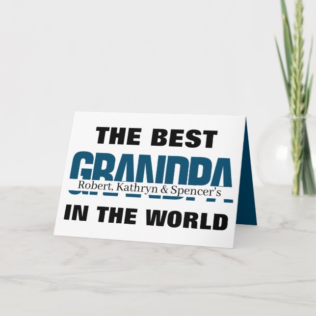 Bästa farfar i Personligen Kort (Framsida)