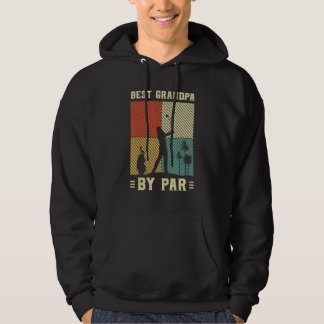Bästa farfar med råge herr golf retro solnedgångsd hoodie