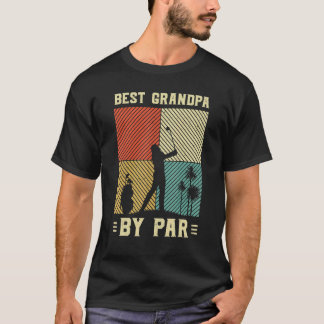 Bästa farfar med råge herr golf retro solnedgångsd t shirt