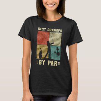Bästa farfar med råge herr golf retro solnedgångsd t shirt