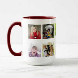 Bästa farfar någonsin, 10 x Photo Collage Barnbarn Mugg