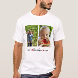 Bästa farfar någonsin 2-fotoAnpassningsbar T Shirt