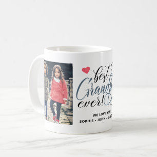 Bästa farfar någonsin 2 Fototypografi Kaffemugg