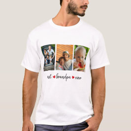 Bästa farfar någonsin 3-fotoAnpassningsbar T Shirt