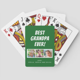 Bästa farfar någonsin 3 foton casinokort