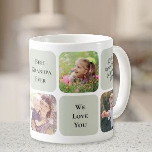 Bästa farfar någonsin 5-foto kaffemugg