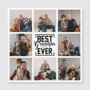 Bästa farfar någonsin, 8 fotokollage Magnetiskt ko