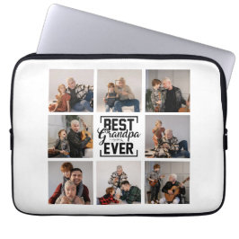 Bästa farfar någonsin 8 Photo Collage Laptop sleev Fodral