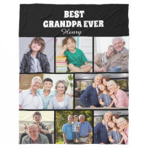 Bästa farfar någonsin 8Foto Collage Chic Svart