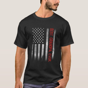 Bästa farfar någonsin, Amerikanska Flagga för Papp T Shirt