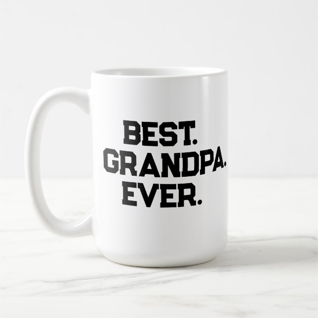 Bästa farfar någonsin anpassad fotomugg kaffemugg (Vänster)