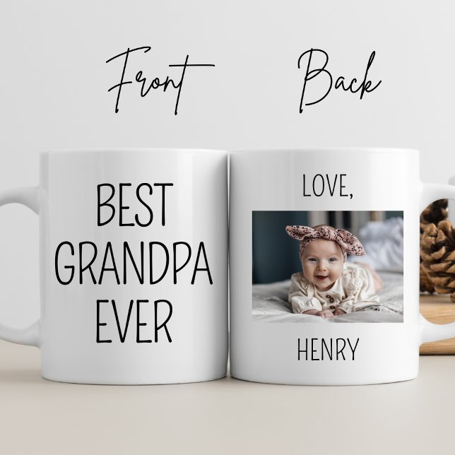Bästa farfar någonsin Anpassningsbar Foto Grandpa  Mugg (Skapare uppladdad)
