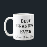 Bästa farfar någonsin farfar ger enkelt namn kaffemugg<br><div class="desc">design</div>