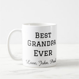 Bästa farfar någonsin farfar ger enkelt namn kaffemugg