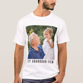 Bästa farfar någonsin farfar och Baby Photo T Shirt