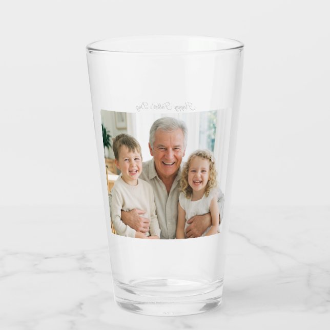 Bästa farfar någonsin Fars dag Foto Glas (Baksida)