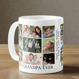 Bästa farfar någonsin Foto Collage Kaffemugg