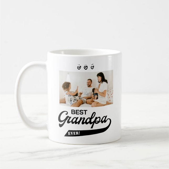 Bästa farfar någonsin Foto Kaffemugg (Vänster)