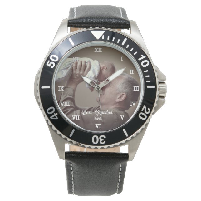 Bästa farfar någonsin-fotot Skapar din egen Anpass Armbandsur (Framsida)