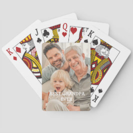 Bästa farfar någonsin-fotot Skapar din egen Anpass Casinokort