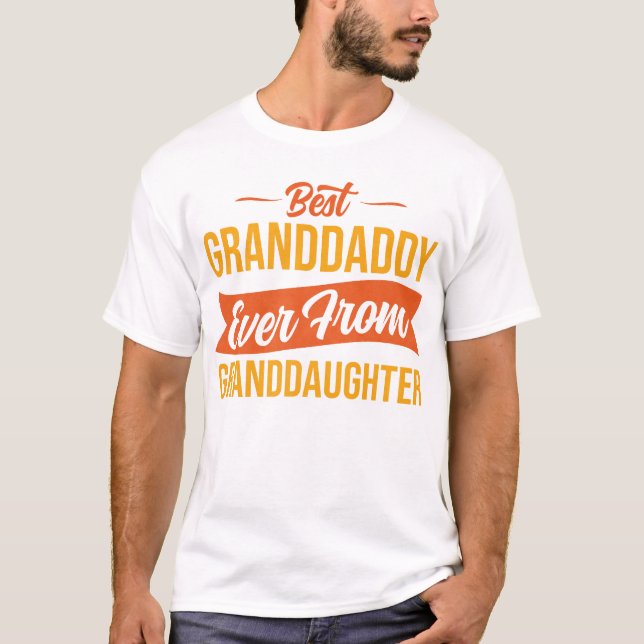 Bästa farfar någonsin från mordotter t shirt (Framsida)