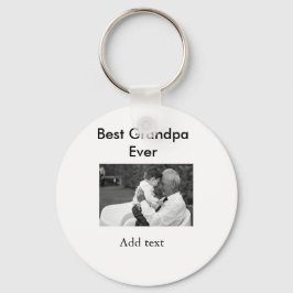Bästa farfar någonsin lägg till bild namn klassisk nyckelring