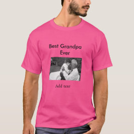 Bästa farfar någonsin lägg till bild namn klassisk t shirt