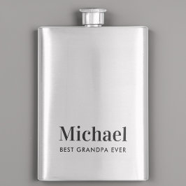 Bästa farfar någonsin Monogrammad Fickplunta