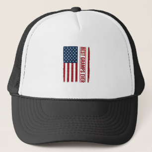 Bästa farfar någonsin Patriotisk flaggvektordesign Keps