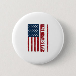 Bästa farfar någonsin Patriotisk flaggvektordesign Knapp