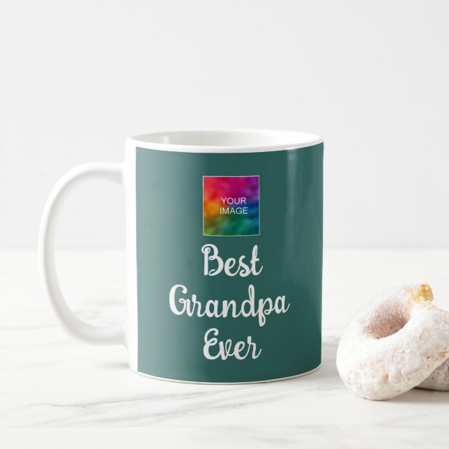 Bästa farfar någonsin Retro Typography Cute Best Kaffemugg (Med munk)