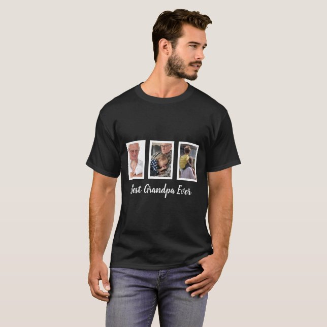 Bästa farfar någonsin T-Shirt (Hel framsida)