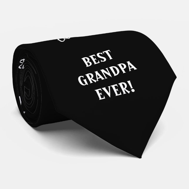 Bästa farfar någonsin Typografi Anpassningsbar Far Slips (Rullad)