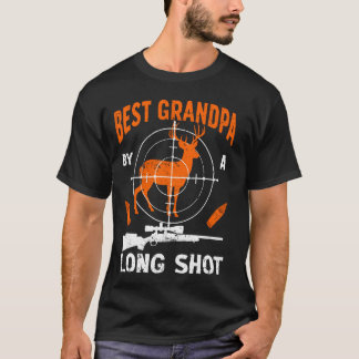 Bästa farfar pappa buckhjortjägare farfar rolig t shirt