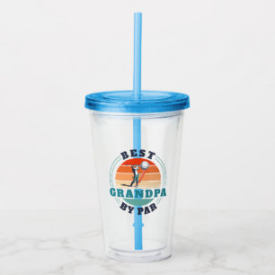 Bästa farfar per Anpassningsbar Golf Retro Take Away Mugg
