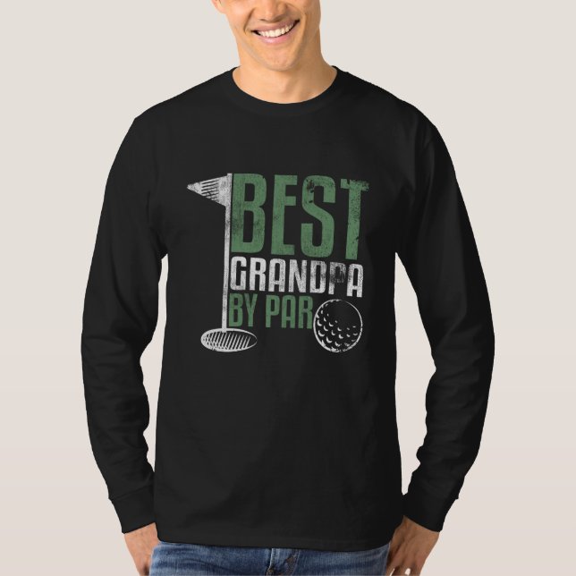 Bästa farfar per Fars dag Golf Grandad Golf T Shirt (Framsida)