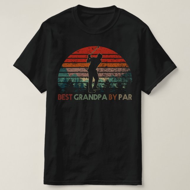 Bästa farfar per par golf t shirt (Design framsida)