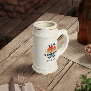 Bästa farfar per par Retro Golf Pappa Personlig Sejdel