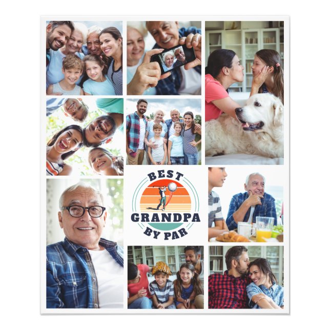 Bästa farfar per pärfamilj fototryck (Framsidan)