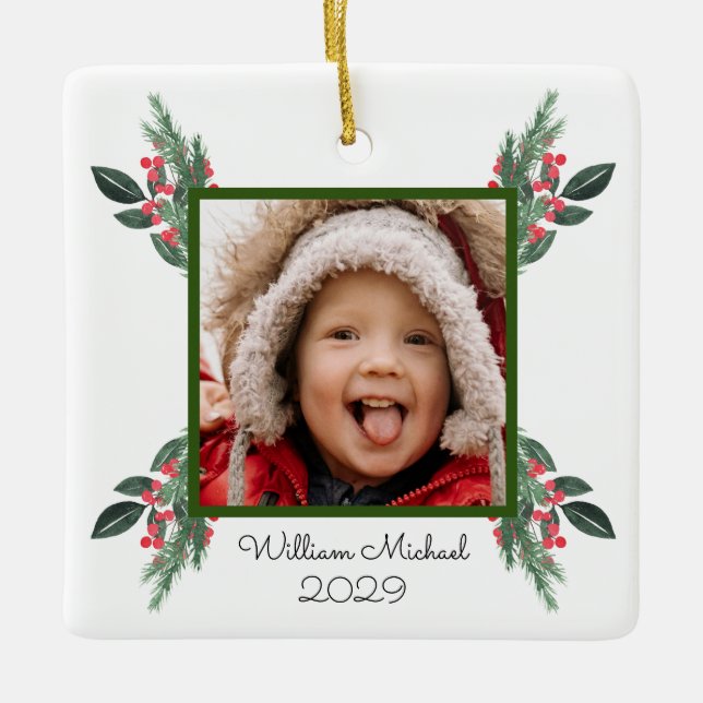 Bästa farföräldrar - Jul Julgransprydnad Keramik (Framsida)