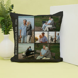 Bästa farföräldrar någonsin Photo Collage Dekorati Kudde