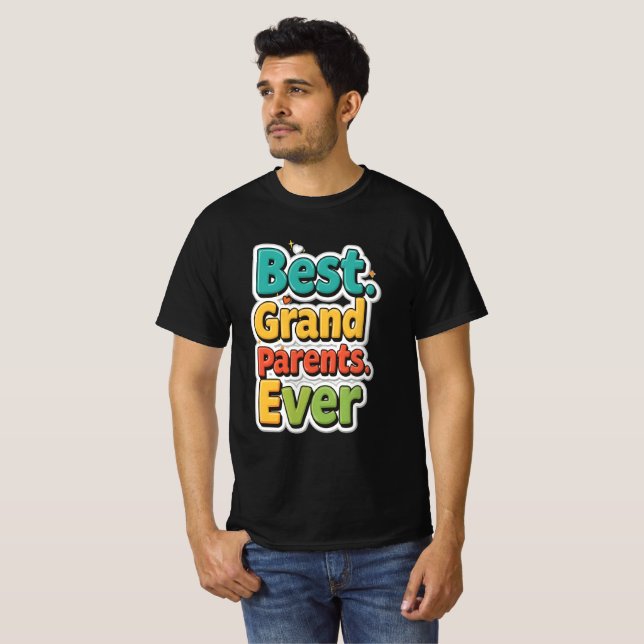 Bästa farföräldrar t shirt (Hel framsida)