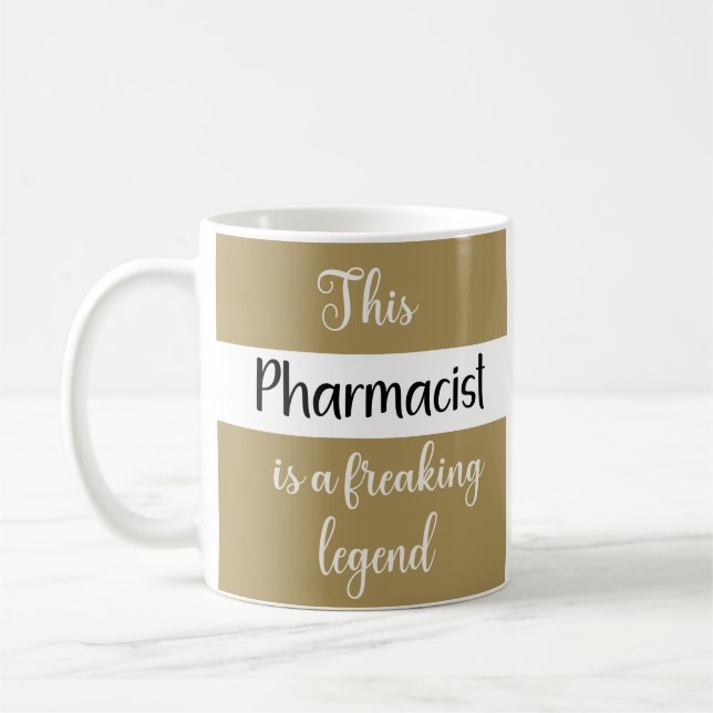 Bästa farmaceut, någonsin nuny, Humor Gift Coffee  Kaffemugg (Vänster)