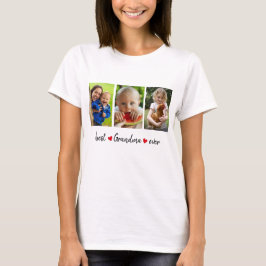 Bästa farmor någonsin 3-fotoAnpassningsbar T Shirt