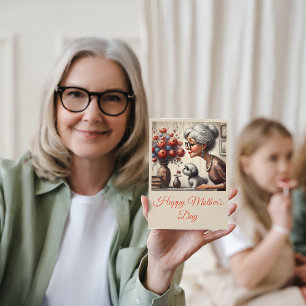 Bästa farmor någonsin, Elegant nana bouquet söt hu Kort